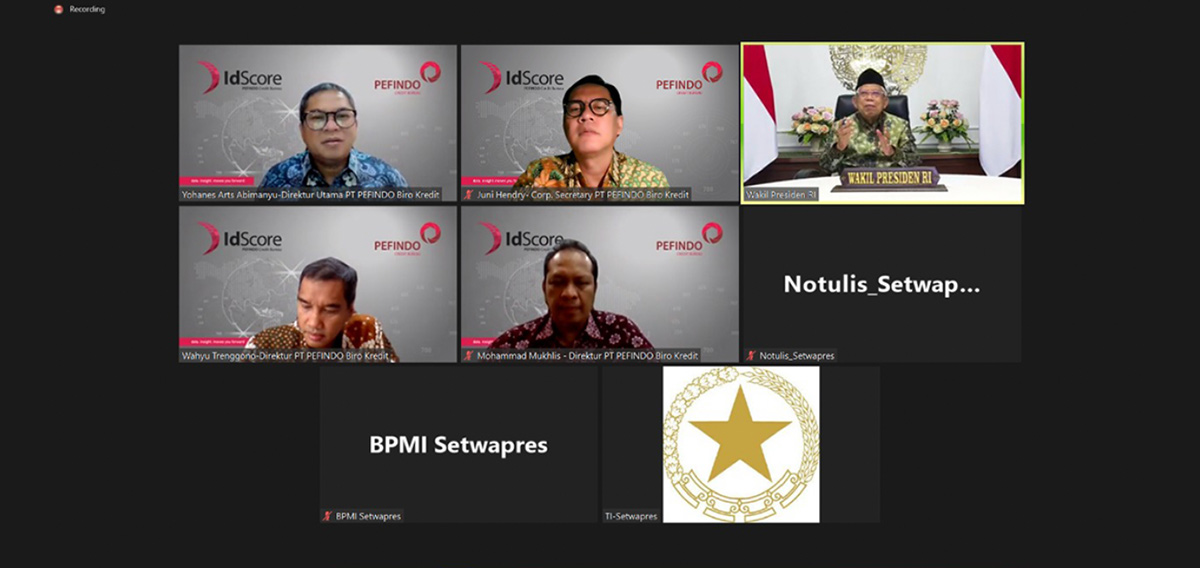  PEFINDO Biro Kredit, IdScore, wakil presiden, akes kredit, kredit, inklusi keuangan